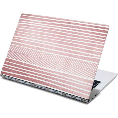 Pink and White Stripes Yoga 910 2-in-1 14in Touch-Screen Skin